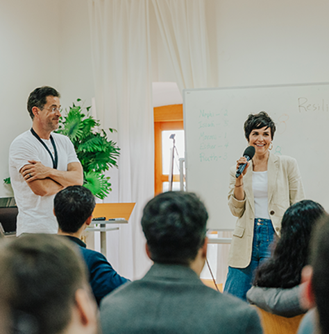 Educational talk with Cumorah Academy students and alumni focused on leadership and community impact